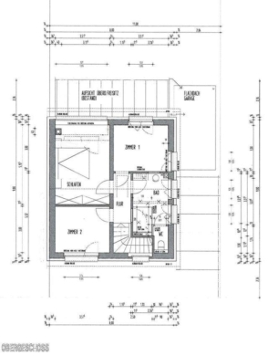 Freistehendes Einfamilienhaus mit Garten - Grundriss OG